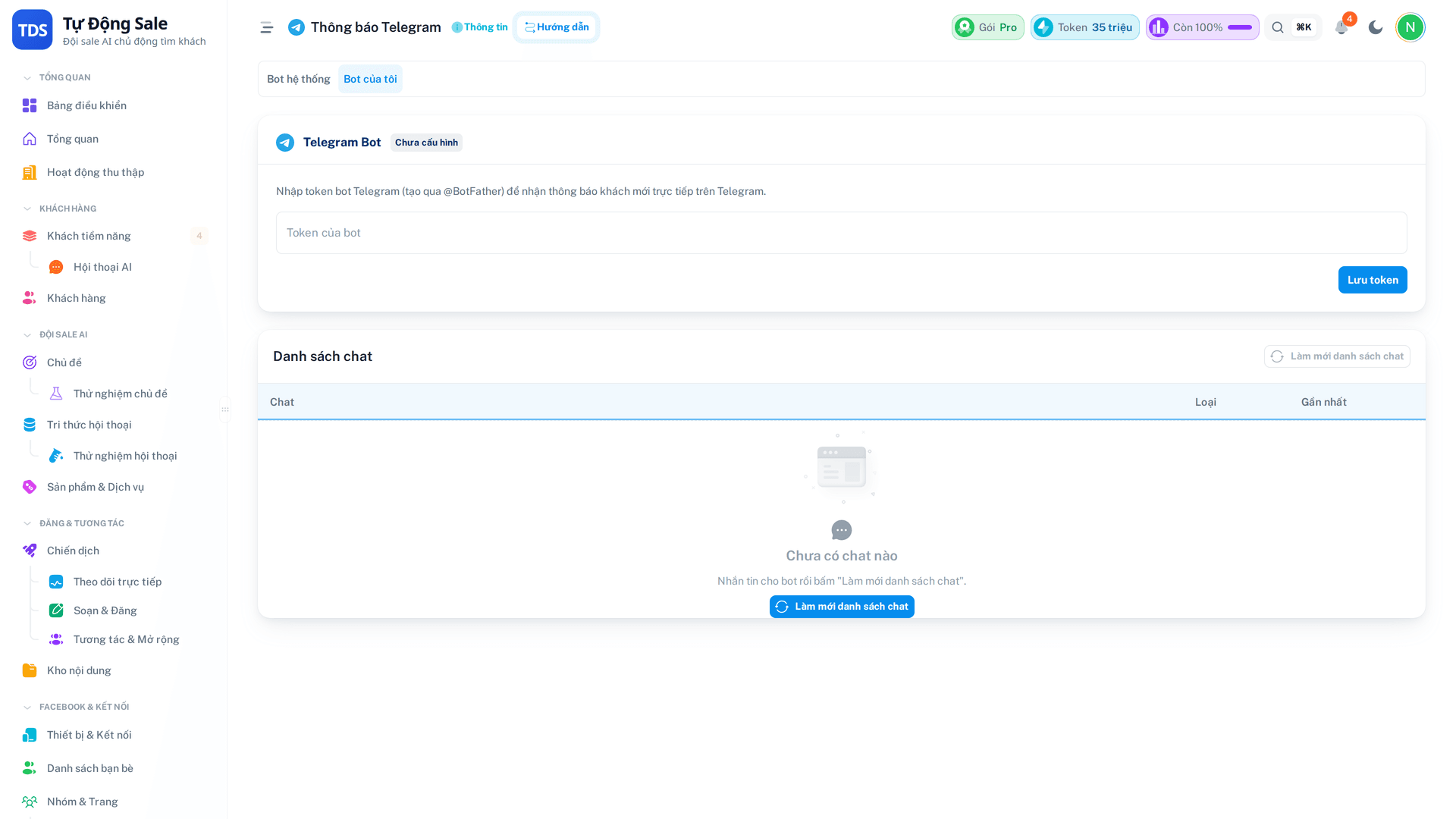 Cài đặt Telegram